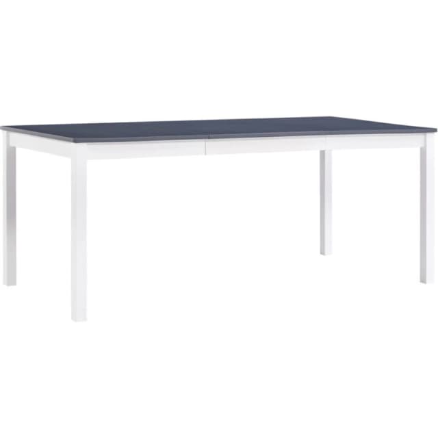 VIDAXL Dining Table White and Grey 180x90x73cm Pinewood Vidaxl 283406