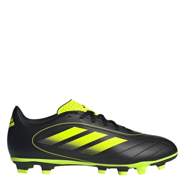 adidas Goletto Adults Firm Ground Football Boots Black/Lemon male 6 (39.3)