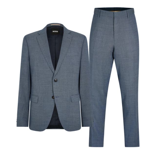Boss Mens Huge Suit Medium Blue male 36 (46)