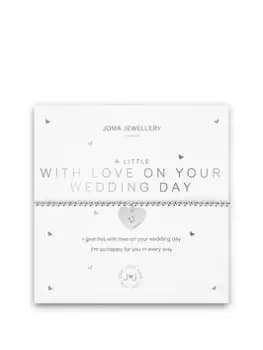 Joma Jewellery A Little , With Love On Your Wedding Day , Silver , Bracelet , 17.5Cm Stretch