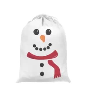 Grindstore Snowman Christmas Santa Sack (One Size) (White/Red/Black)