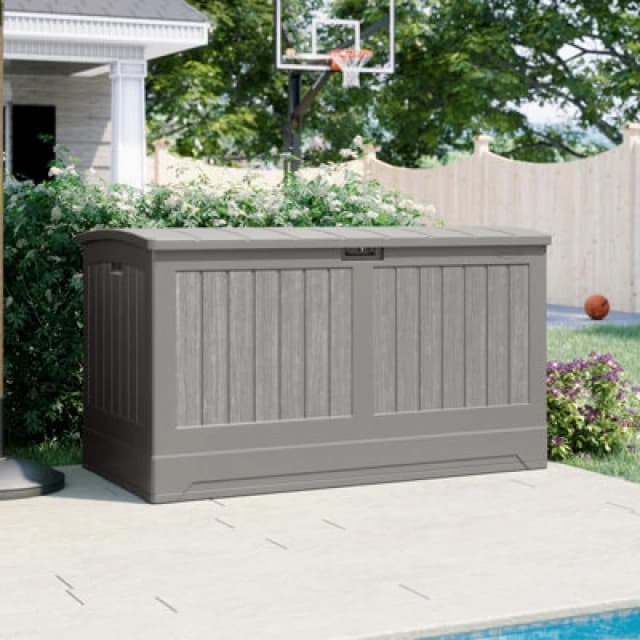 Suncast Montana 757L Storage Box - Stone Grey BMDB200Z