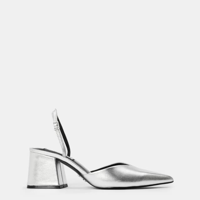 Steve Madden Womens Courtnie Platform Heel Silver Lthr female 4 (37)