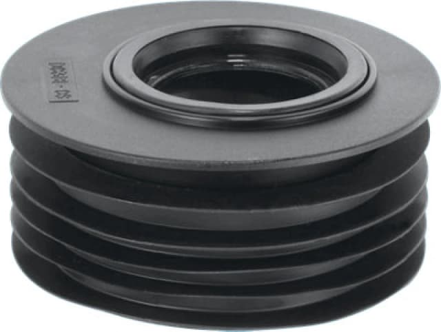 McAlpine DC3BL-OS Black 4"/110mm Offset Drain Reducer Connector Black