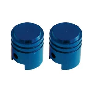 Savage Piston Valve Caps Schrader Blue