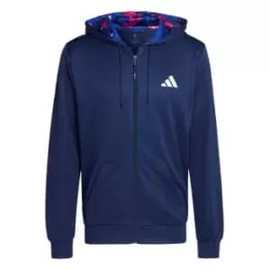 adidas Train Essentials Seasonal Training Full-Zip Jacket - Blue