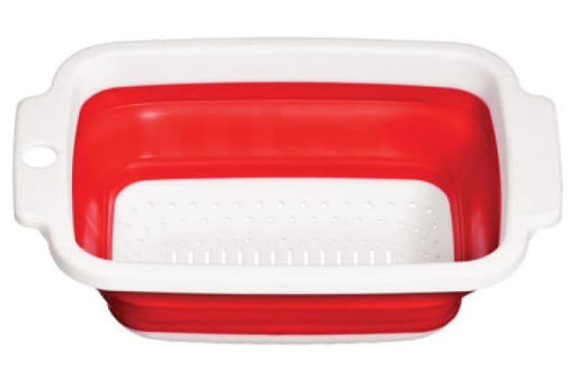 Premier Housewares Zing Red and White Collapsible Colander Red