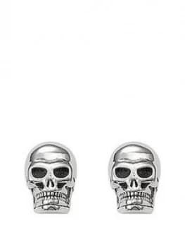 Thomas Sabo Sterling Silver Skull Earrings, One Colour, Men
