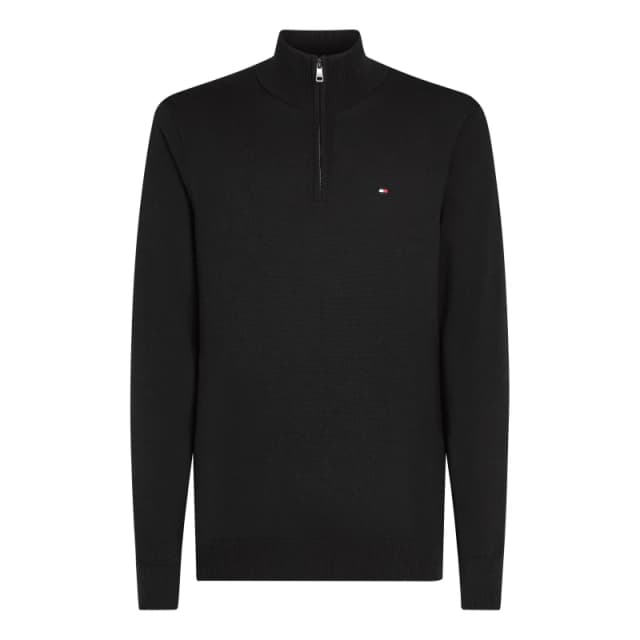 Tommy Hilfiger Essential Cotton Zip Knit Black XXL