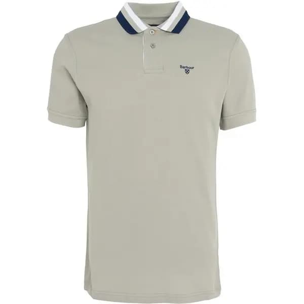 Barbour Hawkeswater Tipped Polo Shirt - Beige 2XL