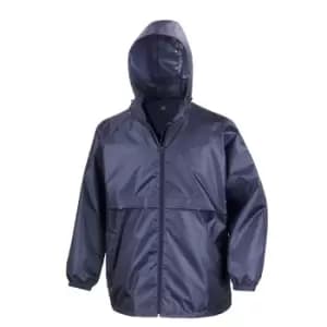 Result Mens Core Adult Windcheater Water Repellent Windproof Jacket (M) (Navy Blue)