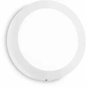 White universal 1-light aluminum wall light