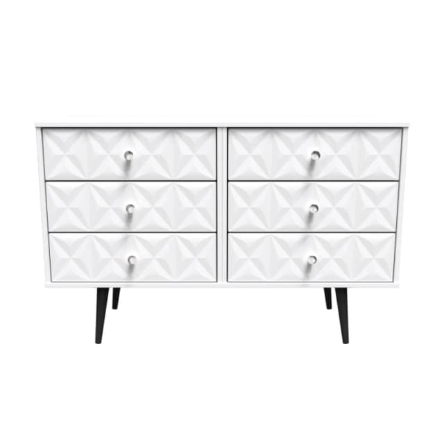 Toledo 6 Drawer Chest In White Matt (Ready Assembled)