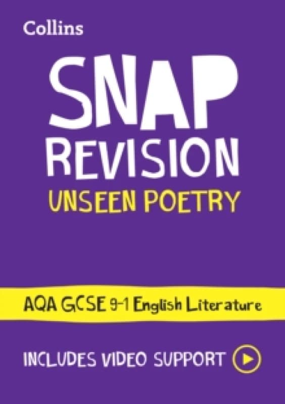 AQA Unseen Poetry Anthology Revision Guide : Ideal for the 2026 and 2027 Exams Paperback / softback