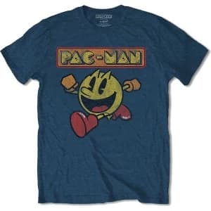 Pac-Man - Eighties Unisex Medium T-Shirt - Blue