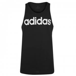 adidas Mens Graphic Tank Top - Black/White