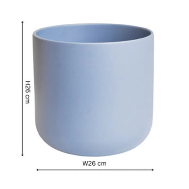 Ivyline Lisbon Planter Powder Blue H26Cm D26Cm