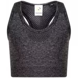 Tombo Kids/Childrens/Girls Seamless Crop Top (11-13 Years) (Grey Marl)