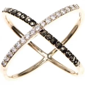 Ladies Judith Jack PVD Gold plated Ring