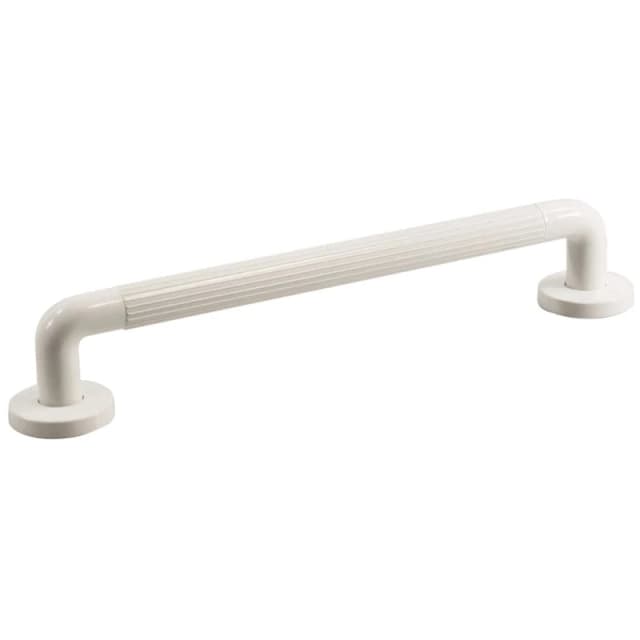 Loops Ribbed UPVC Plastic Bathroom Wall Grab Bar - 450mm Length - Reinforced Fixings Multi