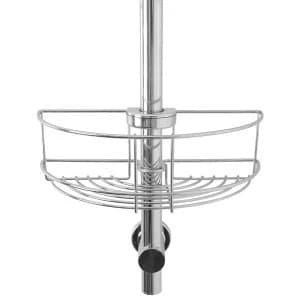 Croydex Universal Shower Riser Rail Basket - Chrome