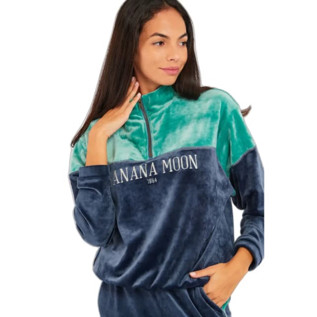 banana moon Sweatshirt woman Banana Moon Amira Wildlake Bleu Female XL