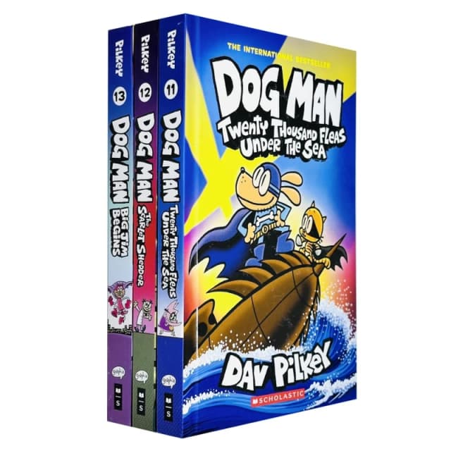 Dog Man Series 11-13 Collection 3 Books Set By Dav Pilkey Dav Pilkey Books