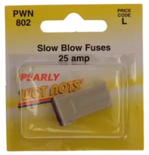 Fuse - J Type Slow Blow - Clear - 25A PWN802 WOT-NOTS