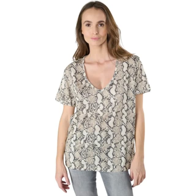 Le Temps des cerises Womens T-Shirt Le Temps des cerises Argent Gris Female S