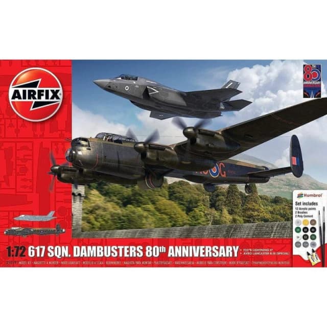 Airfix 617 Sqn. Dambusters 80th Anniversary 1:72 Model Kit Multicolor Unisex