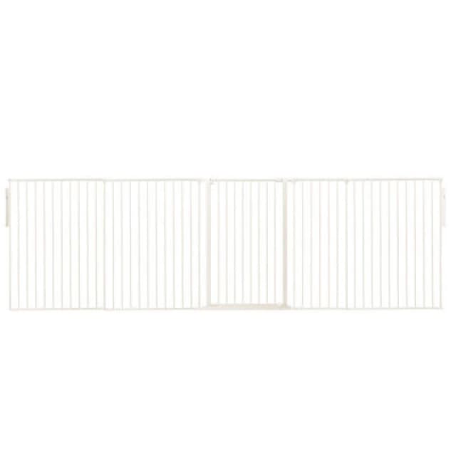 Safetots Premium Extra Tall Room Divider, Up To 344Cm Wide, White, 105Cm Tall, Multi Panel Barrier For Baby And Toddler