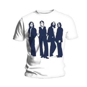 The Beatles - Standing Unisex XX-Large T-Shirt - White