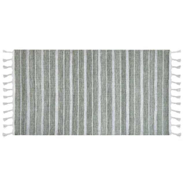 Beliani Rug Bademli Dark Green 80 X 150 Cm