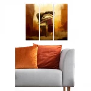 MDF223113493 Multicolor Decorative MDF Painting (3 Pieces)