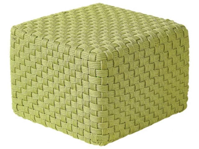 Beliani Pouffe Nalli Synthetic Material Green
