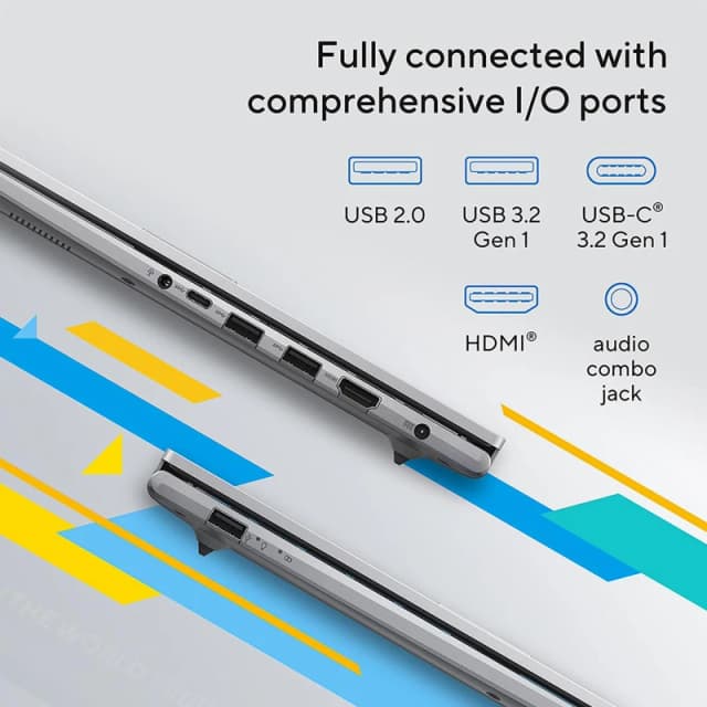 ASUS Vivobook 15 X1504VA-BQ2897W 15.6" Laptop - Intel Core i3, 512GB SSD, 8GB RAM - Silver