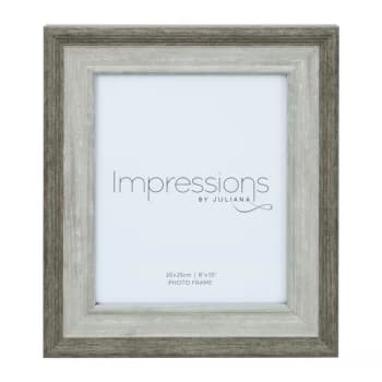 8" x 10" - Impressions Grey Wash Wood Effect Photo Frame
