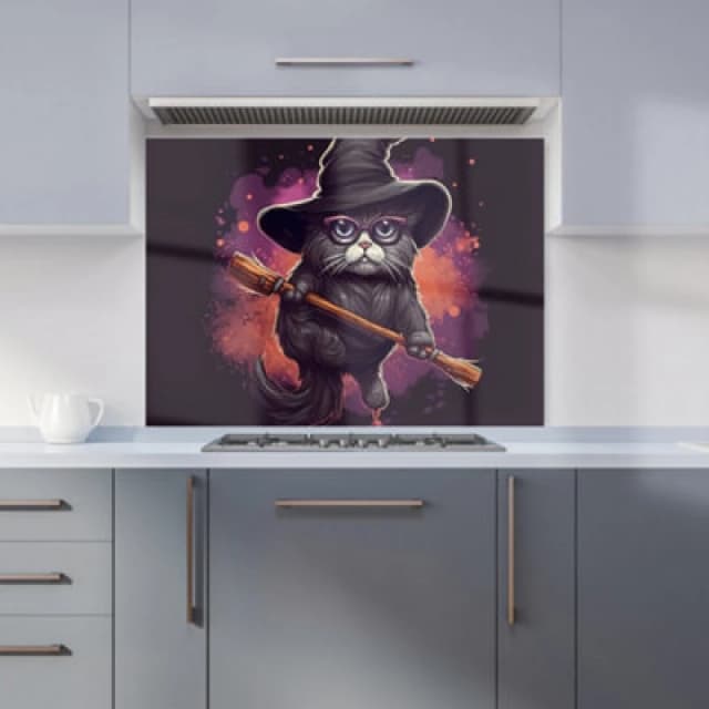 Warren Reed - Designer Panda With Glasses, Green Splashart Tea Towel Green Unisex