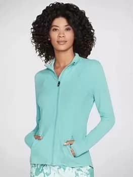 Skechers Go Flex Mesh Jacket, Blue, Size L, Women