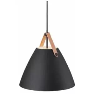 Nordlux Strap 36cm Dome Pendant Ceiling Light Black, E27