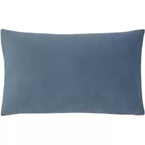 Sunningdale Velvet Rectangular Cushion Wedgewood