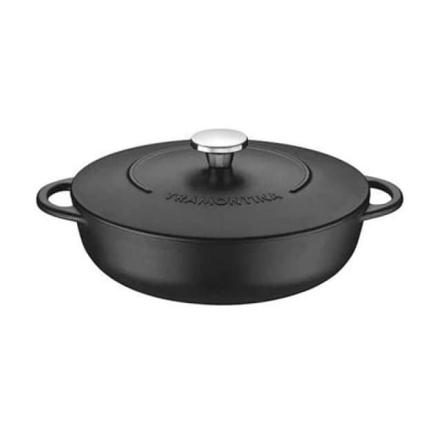 Tramontina Enamel Cast Iron Shallow Casserole Dish 28cm