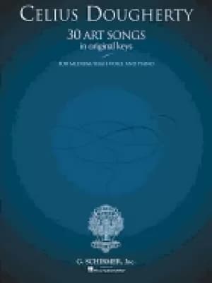 celius dougherty 30 art songs in original keys for mediumhigh voice and p
