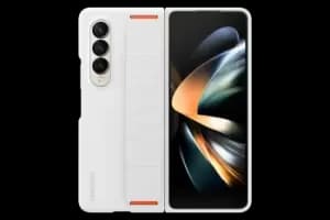 Samsung Silicone Grip Cover for Galaxy Z Fold4 in White (EF-GF936TWEGWW)