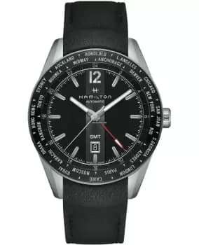 Hamilton Broadway GMT Black Dial Automatic Mens Watch H43725731 H43725731