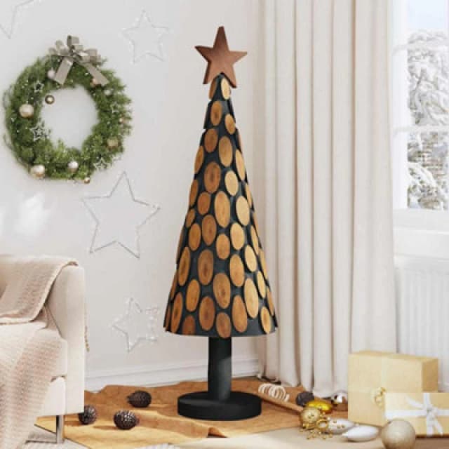 vidaXL Christmas Tree with Stand Brown 150cm Solid teak wood, Brown 42017946