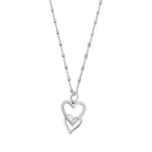 ChloBo Silver Interlocking Love Heart Necklace