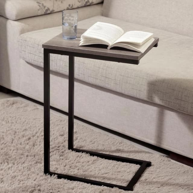 Direct Online Houseware C Shaped Side Table Black Powder Coating