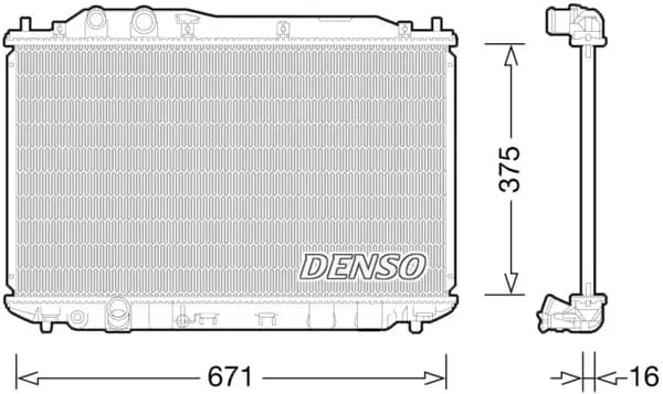 Denso Radiator DRM40028