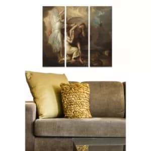 MDF452827408 Multicolor Decorative MDF Painting (3 Pieces)